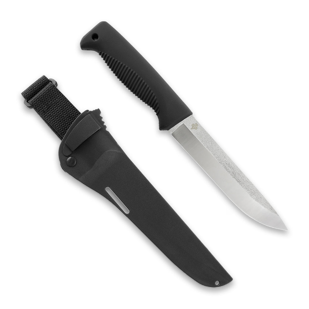 Peltonen M95 Ranger Puukko 5.7" N690 Black Fixed Blade Knife with Composite Sheath