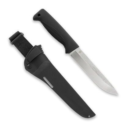 Peltonen M95 Ranger Puukko 5.7" N690 Black Fixed Blade Knife with Composite Sheath
