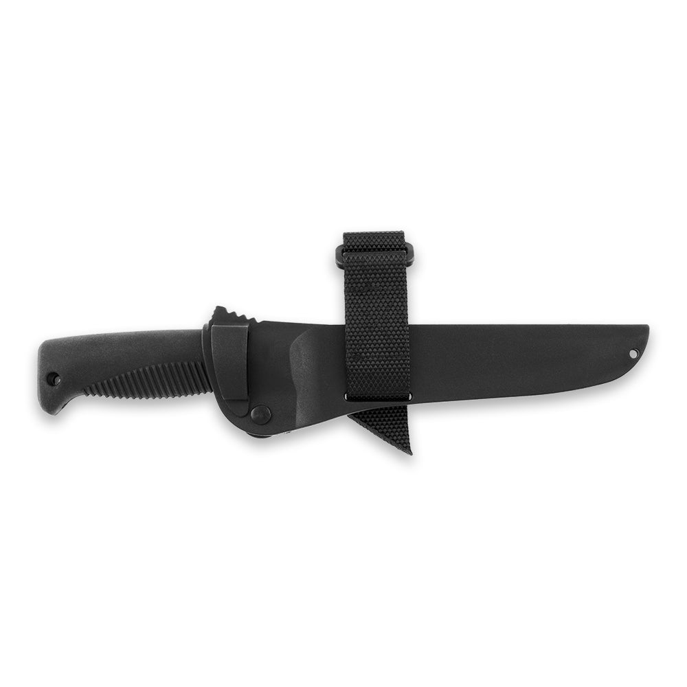 Peltonen M95 Ranger Puukko 5.7" N690 Black Fixed Blade Knife with Composite Sheath