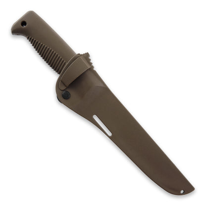 Peltonen M95 Ranger Puukko 5.7" N690 Coyote Brown Fixed Blade Knife with Composite Sheath