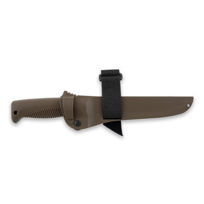 Peltonen M95 Ranger Puukko 5.7" N690 Coyote Brown Fixed Blade Knife with Composite Sheath