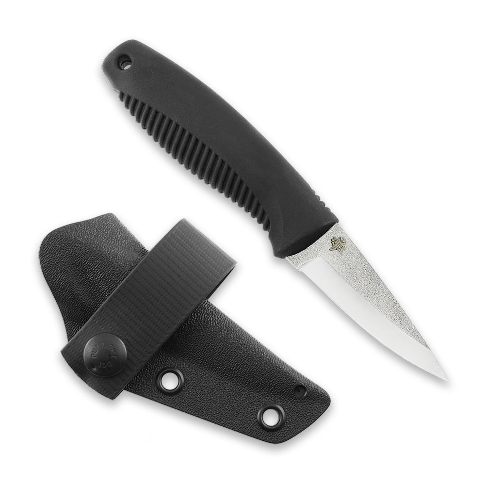 Peltonen M23 Ranger Cub 2.56" N690 Black Fixed Blade Knife with Kydex Sheath