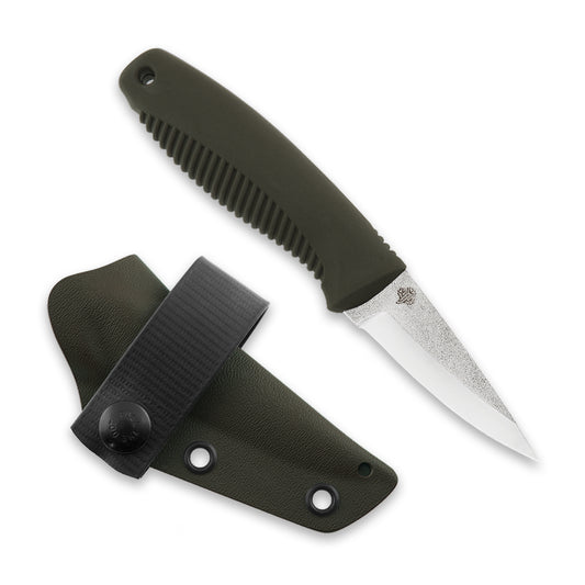 Peltonen M23 Ranger Cub 2.56" N690 Forest Green Fixed Blade Knife with Kydex Sheath