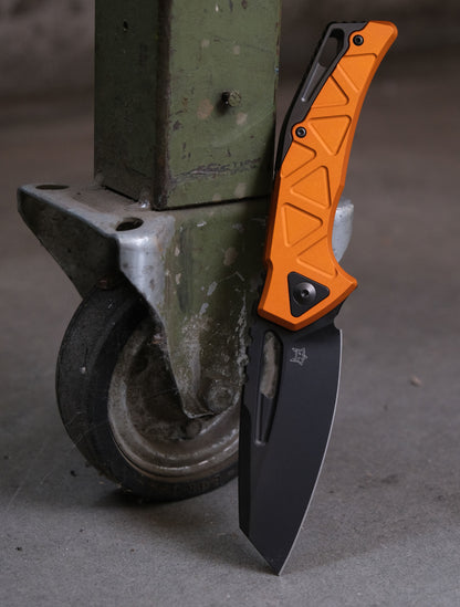 Fox Chronos 3.54" Magnacut Orange Anodized Aluminium Folding Knife FX-552 ALBOR