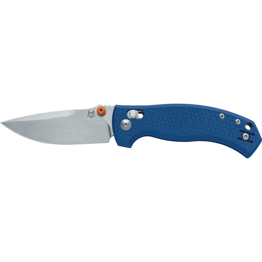 Fox Anzu 3.15" Magnacut Blue Aluminium Folding Knife by Les George FX-560 ALOR