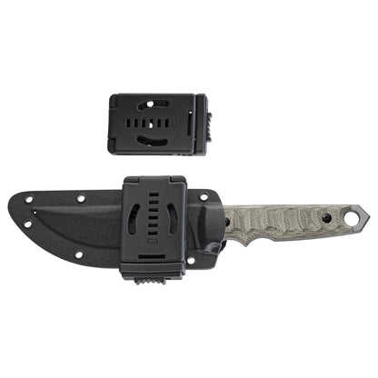 Fox Ryu 5.12" Niolox Stonewashed Green Canvas Micarta G10 Fixed Blade Knife FX-634 MOD