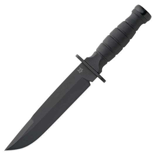 Fox Defender 6.81" N690Co Black FRN Fixed Blade Knife with Kydex Sheath FX-689 B