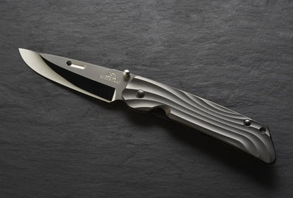 Rockstead HIGO II TI-ZDP (M) 3.5" Polished ZDP189 Folding Knife with Matte DLC Titanium Handle