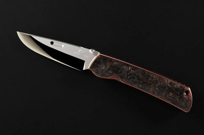 Rockstead HIGO II X-FCF-ZDP (DMC) 3.5" Polished ZDP189 Folding Knife with Dark Matter Copper Carbon Fiber Titanium Handle
