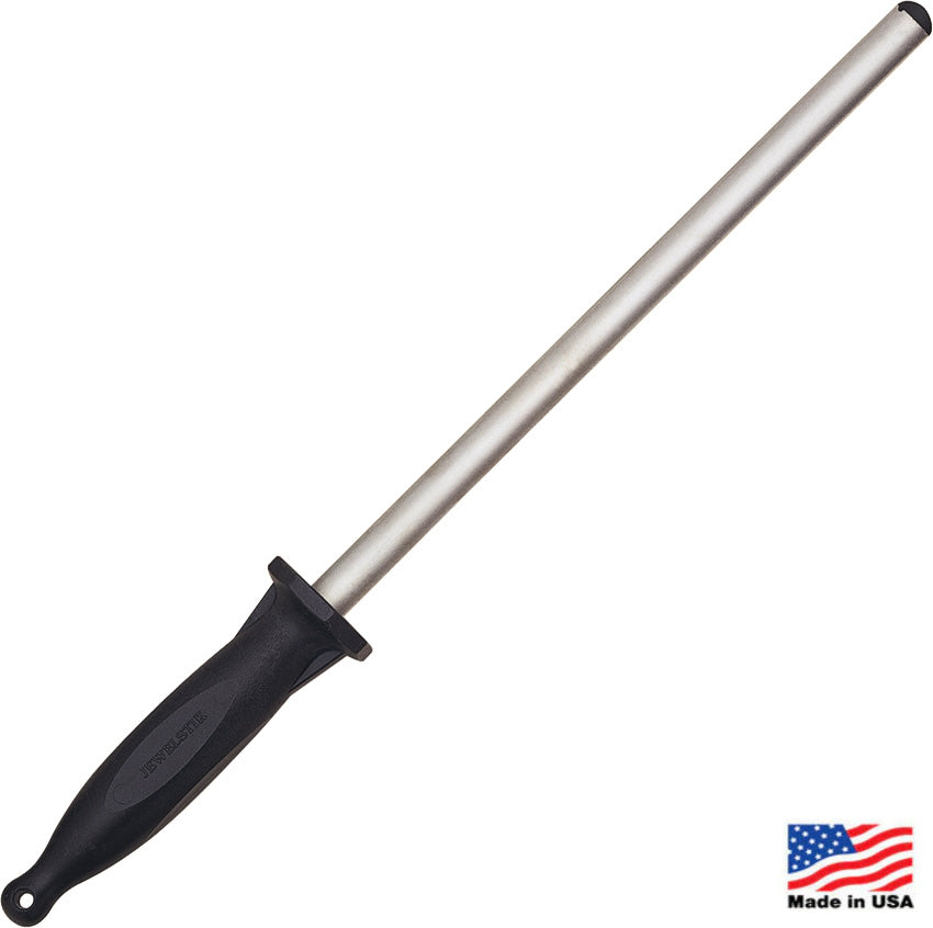 JewelStik by Hewlett 10" Kitchen Diamond Oval Sharpening Rod - Medium 600 Grit
