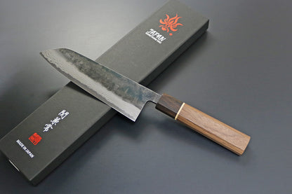 Kanetsune Seki MATSU-ZUMI-YAKI Santoku 170mm Damascus Kitchen Knife - Made in Japan KC-472
