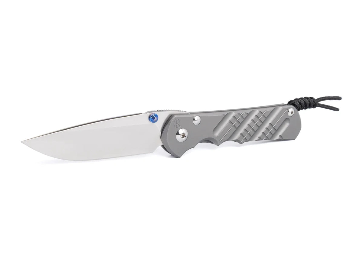 Chris Reeve Small Inkosi Crosshatch 2.8" CPM Magnacut Titanium Folding Knife SIN-1152-001