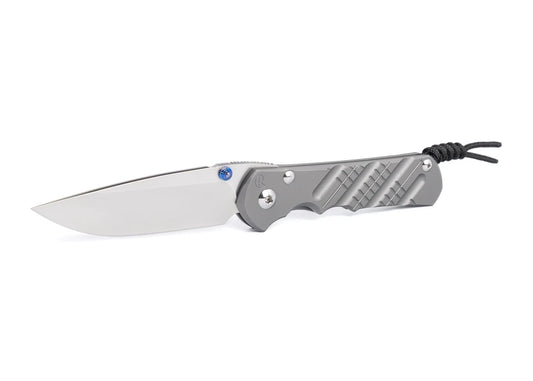 Chris Reeve Small Inkosi Crosshatch 2.8" CPM Magnacut Titanium Folding Knife SIN-1152-001