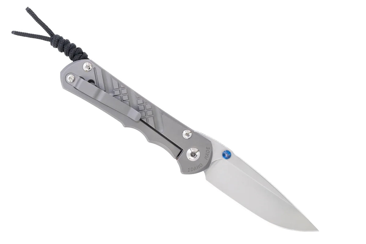 Chris Reeve Small Inkosi Crosshatch 2.8" CPM Magnacut Titanium Folding Knife SIN-1152-001