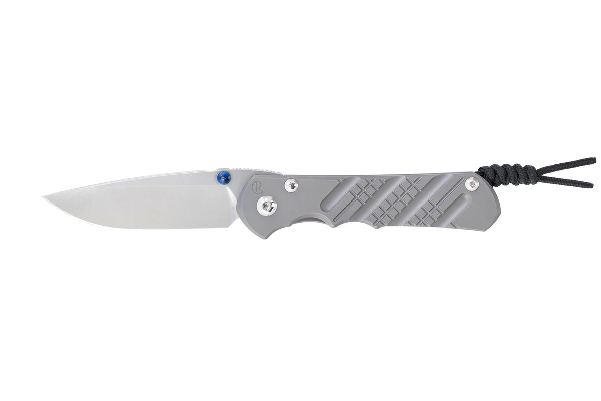 Chris Reeve Small Inkosi Crosshatch 2.8" CPM Magnacut Titanium Folding Knife SIN-1152-001