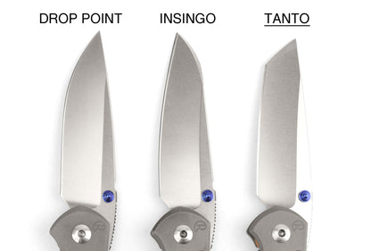 Chris Reeve Small Inkosi Tanto 2.8" S45VN Titanium Folding Knife SIN-1042
