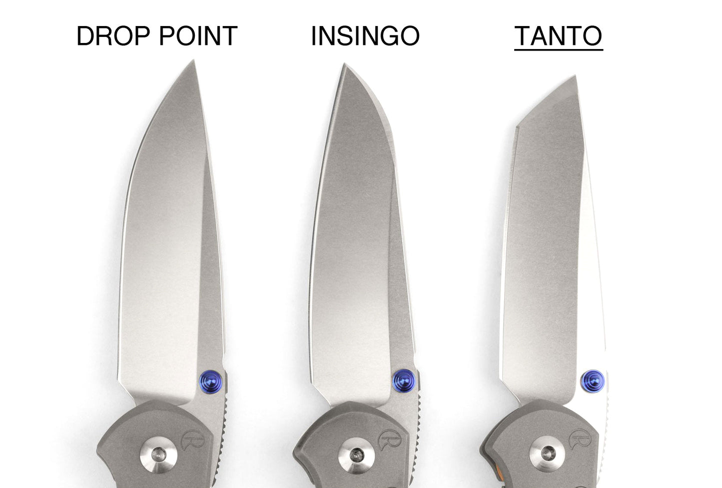 Chris Reeve Large Inkosi Tanto 3.6" CPM Magnacut Titanium Folding Knife LIN-1042