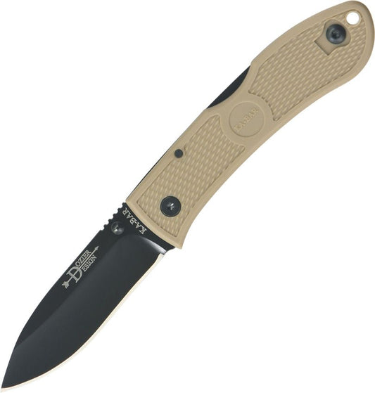 KA-BAR Dozier 3" AUS8A Folding Hunter Knife Coyote Brown 01-4062 CB