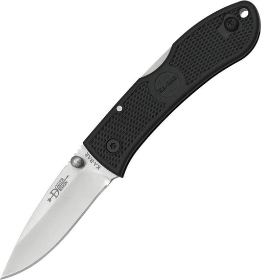 KA-BAR Dozier 3" AUS8A Folding Hunter Knife Black 02-4062