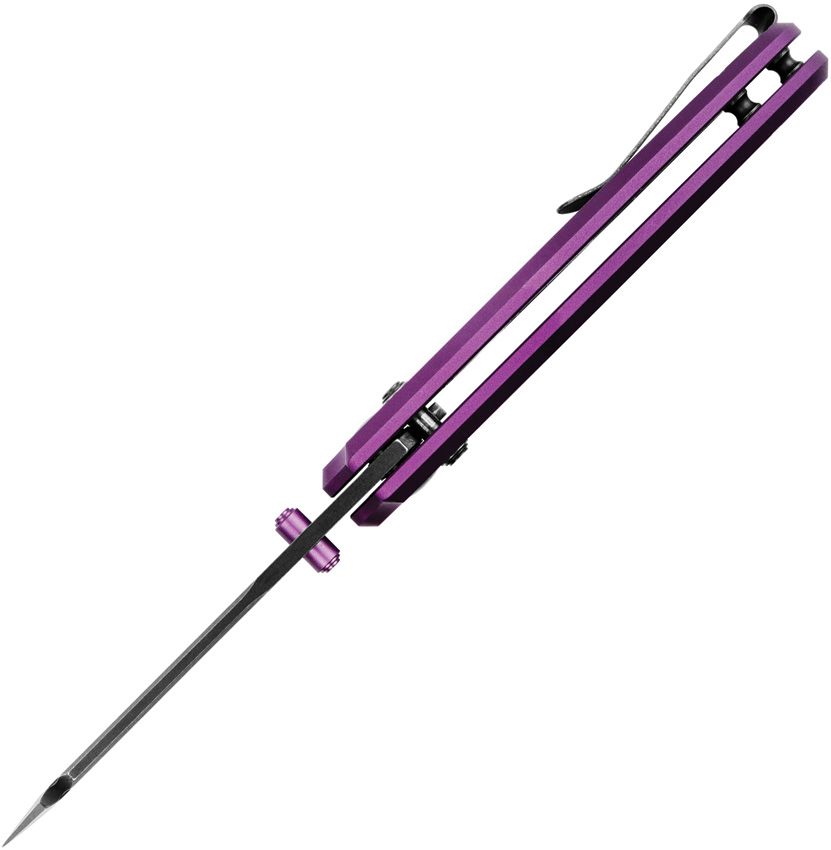 Kizer Sheepdog C01C Clutch-Lock 3.15" 154CM Purple Aluminum Folding Knife V4488AC1