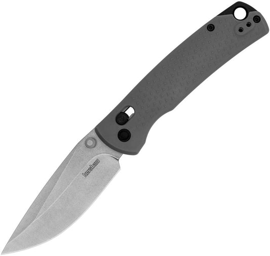 Kershaw Sequence 3.38" 8Cr13MoV Stonewashed DuraLock KVT Gray GFN Folding Knife 1426