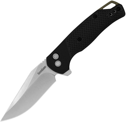 Kershaw Runoff 3.1" 8Cr13MoV Button-Lock KVT Black GFN Folding Knife 1429