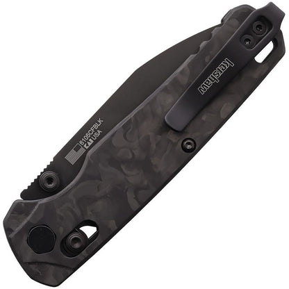 Kershaw Bel Air 3" CPM Magnacut Black DuraLock KVT Marbled Carbon Fiber Folding Knife 6105CFBLK