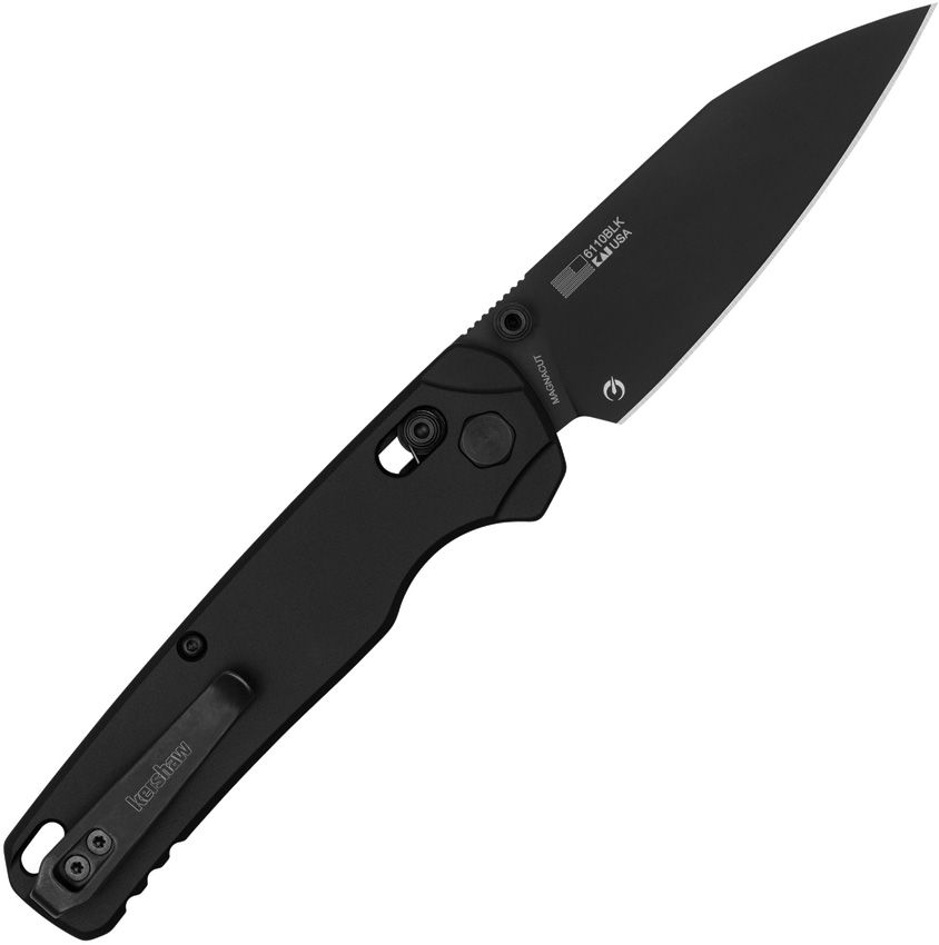Kershaw Bel Air XL 3.4" CPM Magnacut DuraLock KVT Black PVD G10 Folding Knife 6110BLK