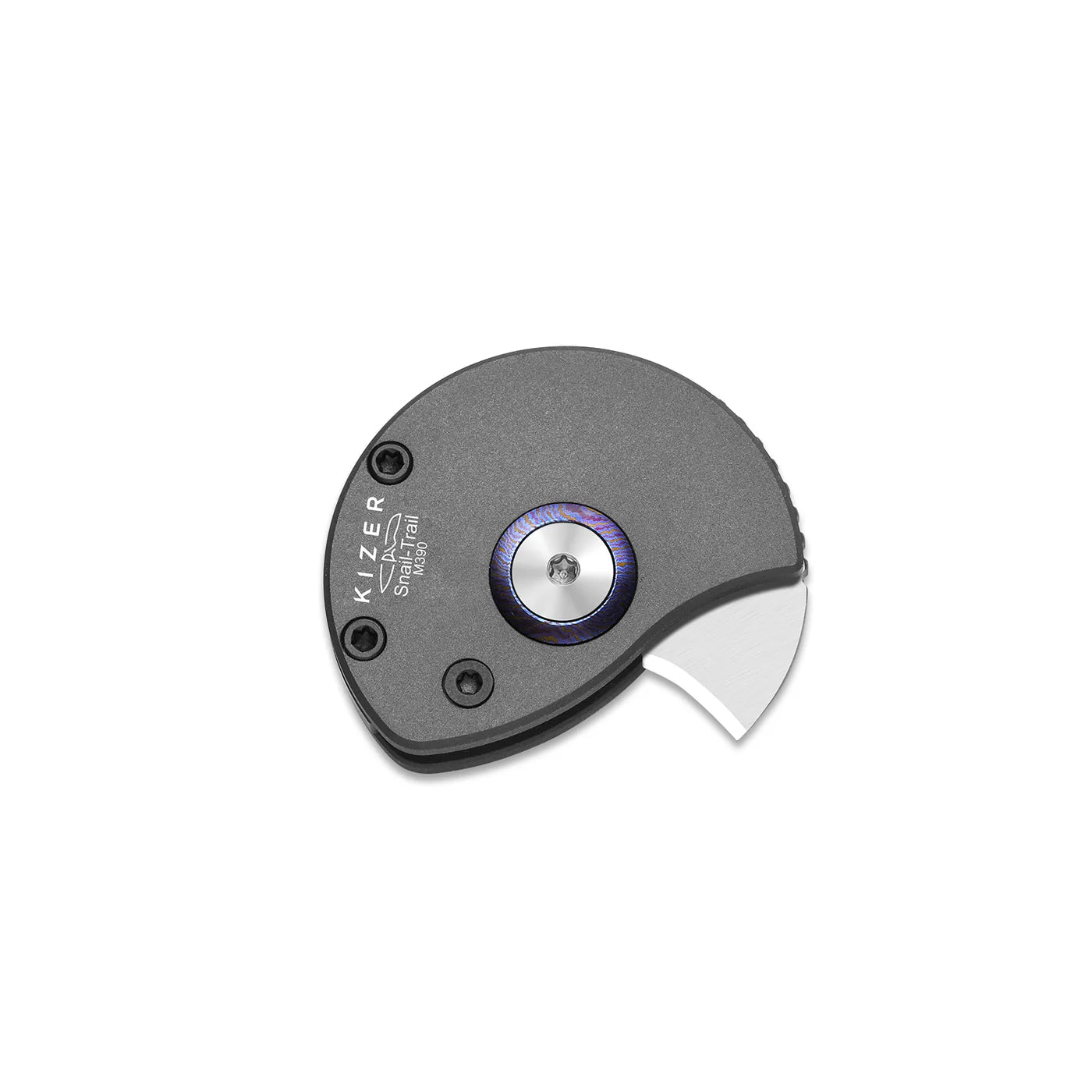 Kizer Snail-Trail M390 Titanium Timascus Pocket Coin Knife Ki2757A1
