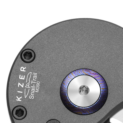 Kizer Snail-Trail M390 Titanium Timascus Pocket Coin Knife Ki2757A1