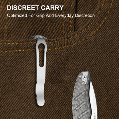 Kizer Sheepdog C01C 2.95" Elmax Norplex UltreX Micarta Clutch-Lock Folding Knife Ki3488.29CDA2