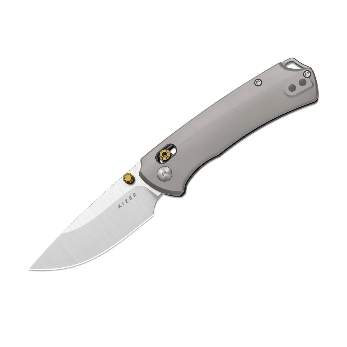 Kizer T1 CD 3.2" M390 Titanium Clutch-Lock Folding Knife by Uli Hennicke 3490.2CDA1