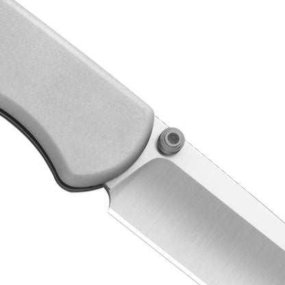 Kizer Drop Bear Zero 3.1" M390 Light Gray Aluminium Folding Knife Ki3619BDA4