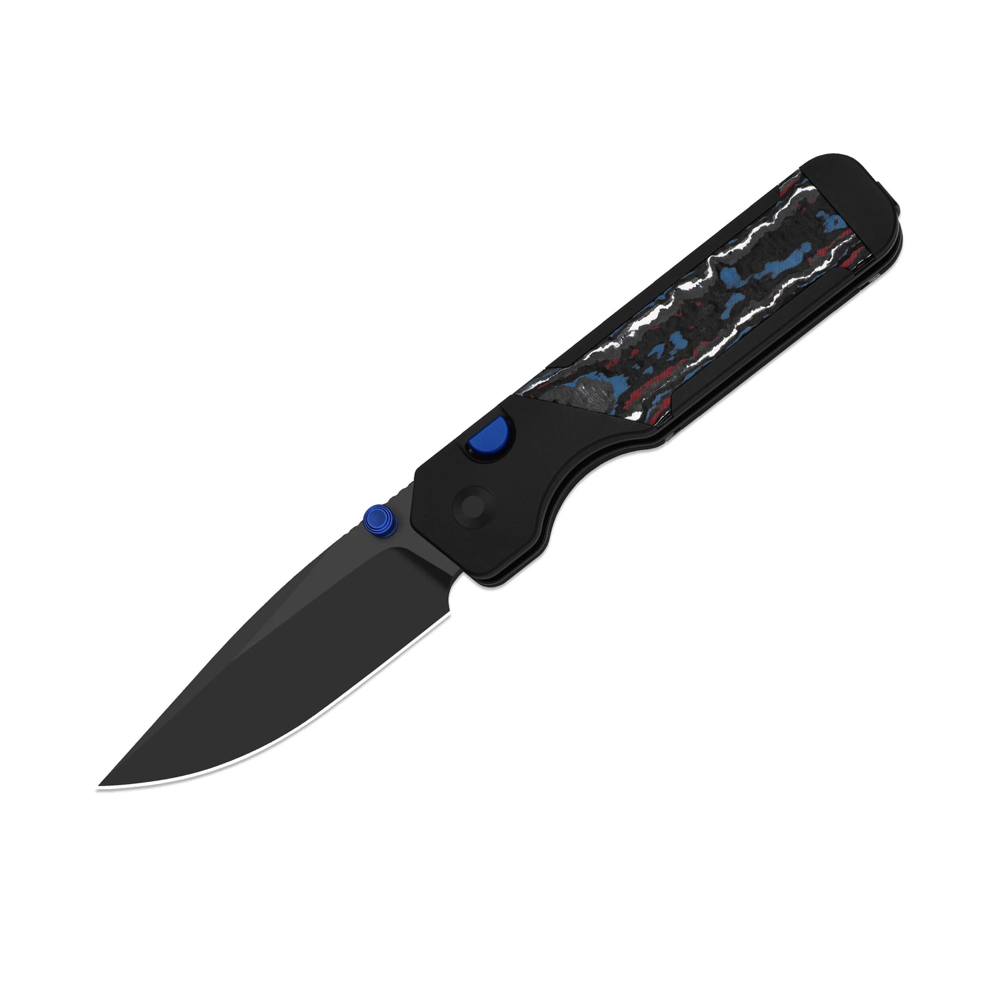 Kizer Militaw 315 KwikSwap 3.1" M390 DLC Ultra Aluminium Fatcarbon Nebula Folding Knife Ki3634.31BDA1
