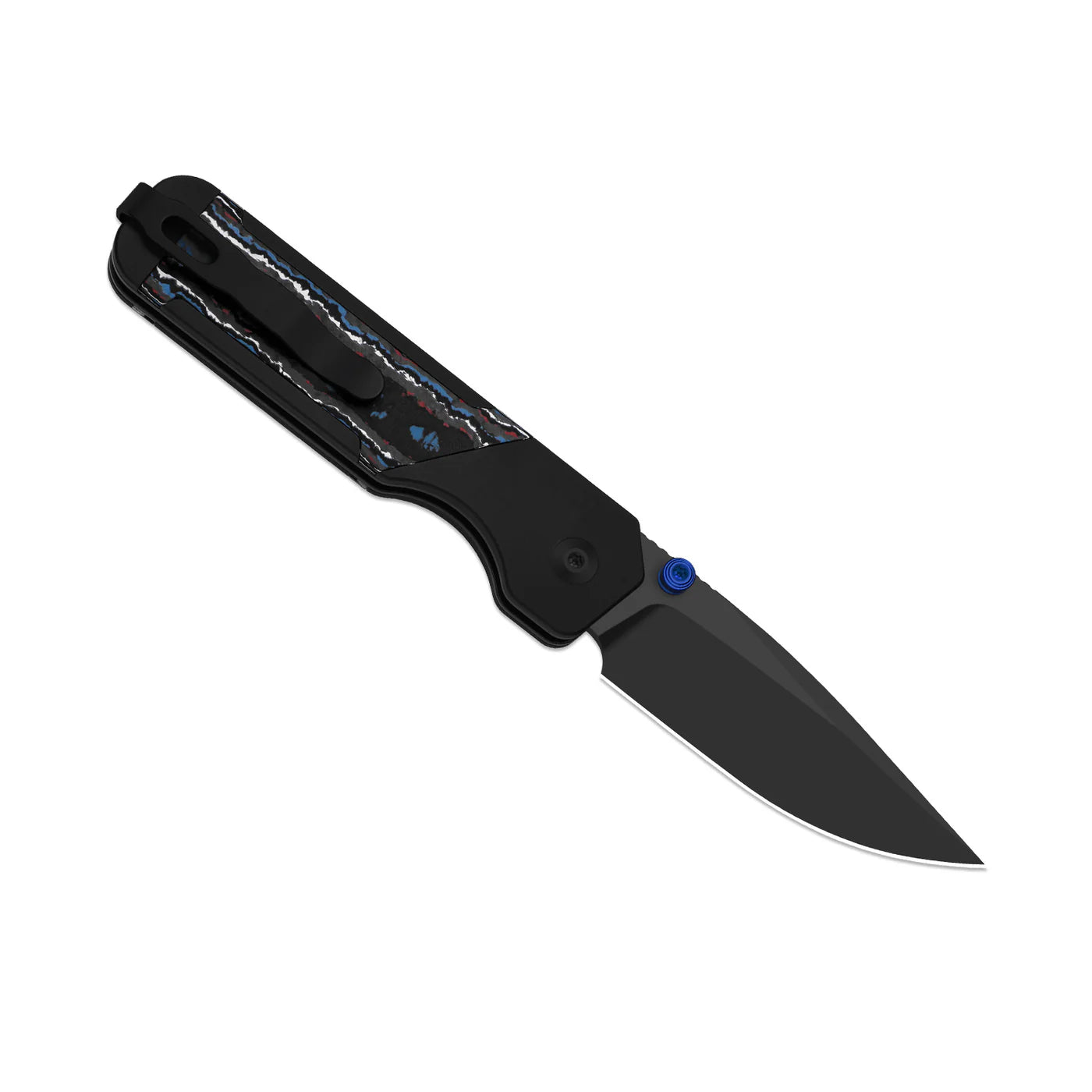 Kizer Militaw 315 KwikSwap 3.1" M390 DLC Ultra Aluminium Fatcarbon Nebula Folding Knife Ki3634.31BDA1