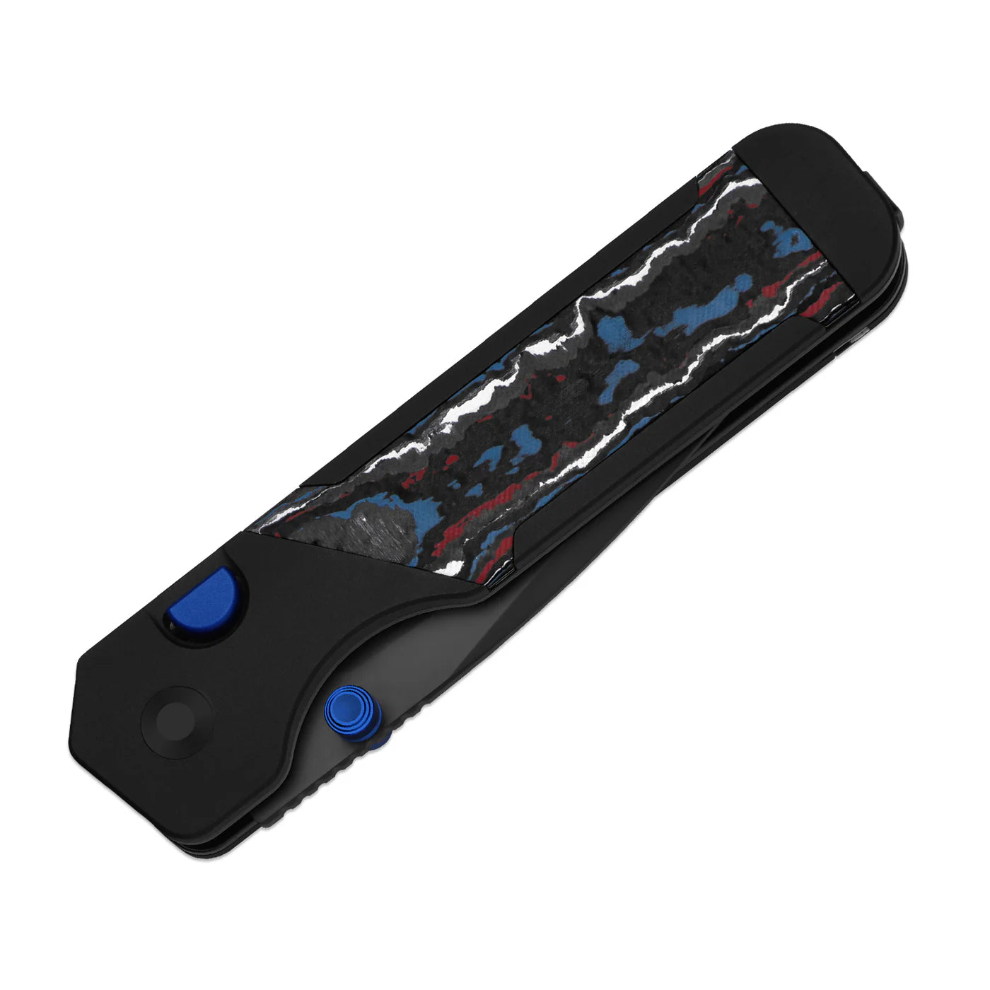Kizer Militaw 315 KwikSwap 3.1" M390 DLC Ultra Aluminium Fatcarbon Nebula Folding Knife Ki3634.31BDA1