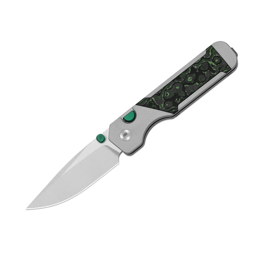 Kizer Militaw 315 KwikSwap 3.1" M390 Aluminium Fatcarbon Jungle Wear Folding Knife Ki3634.31BDA2