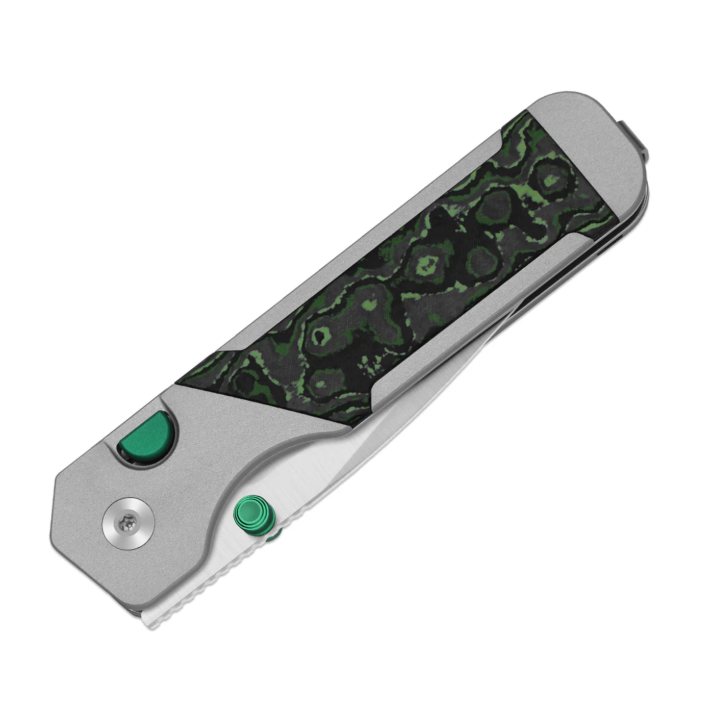 Kizer Militaw 315 KwikSwap 3.1" M390 Aluminium Fatcarbon Jungle Wear Folding Knife Ki3634.31BDA2