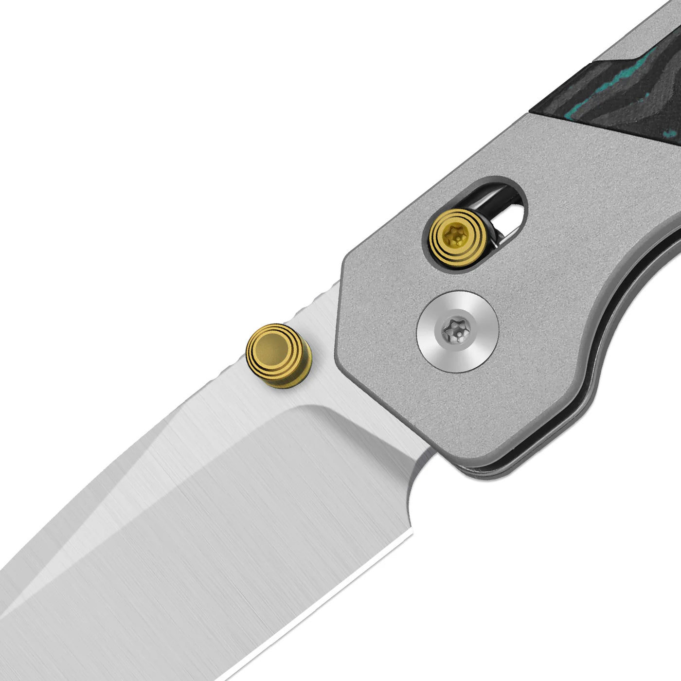 Kizer Militaw 315 KwikSwap 3.1" Elmax Aluminium Shipwreck Camo Carbon Folding Knife Ki3634.31CDA2