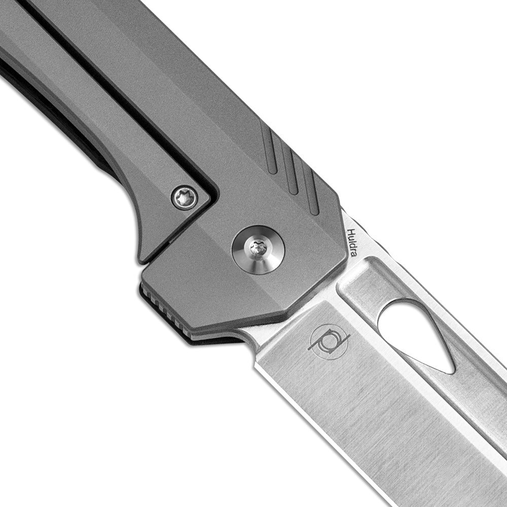 Kizer Huldra 3.19" S45VN Carbon Fiber Titanium Folding Knife by Mason Hayes Ki3365A2