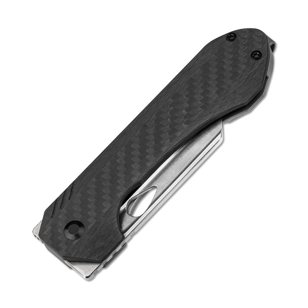 Kizer Huldra 3.19" S45VN Carbon Fiber Titanium Folding Knife by Mason Hayes Ki3365A2