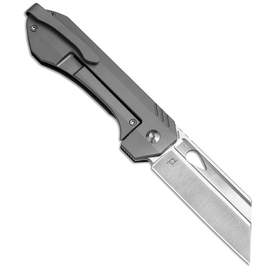 Kizer Huldra 3.19" S45VN Carbon Fiber Titanium Folding Knife by Mason Hayes Ki3365A2