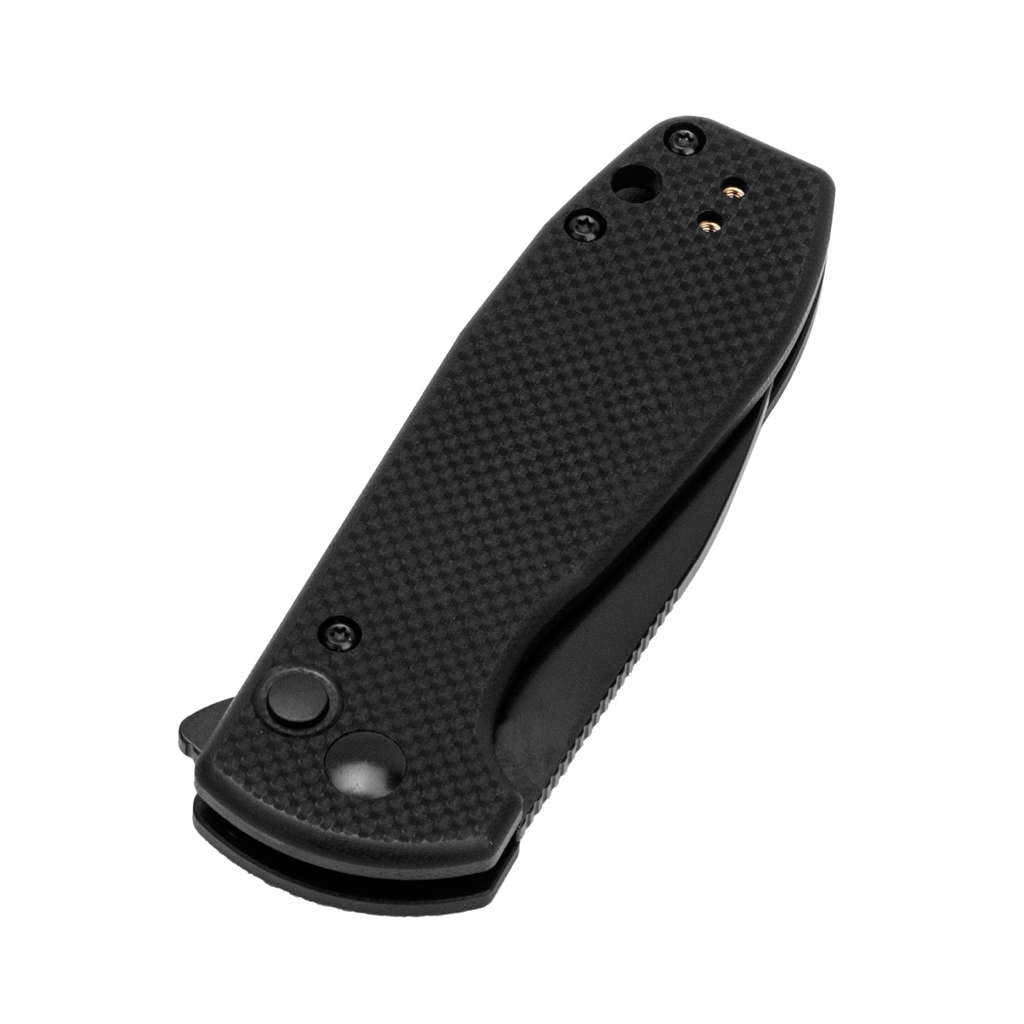 Kizer Amicus 2.95" Black 9Cr18MoV G10 Button-Lock Folding Knife L3002A1