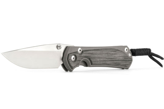 Chris Reeve Large Sebenza 31 Black Canvas Micarta 3.61" CPM Magnacut Titanium Folding Knife L31-1200