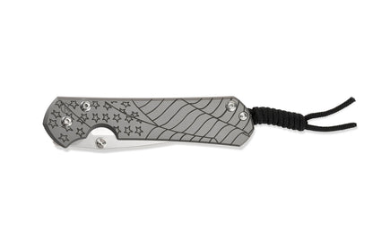 Chris Reeve Small Sebenza 31 CGG Forever Flag 2.99" CPM Magnacut Titanium Folding Knife S31-1690