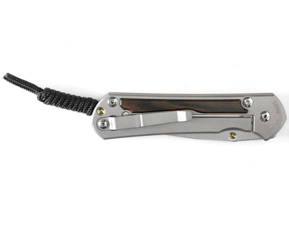 Chris Reeve Large Sebenza 31 Macassar Ebony 3.61" CPM Magnacut Titanium Folding Knife L31-1116