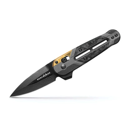 Benchmade 491BK-261 Lowden Limited Gold Class 2.91" Drakkar Damasteel Titanium Carbon Fiber Folding Knife