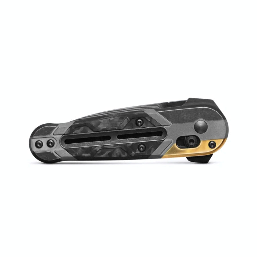 Benchmade 491BK-261 Lowden Limited Gold Class 2.91" Drakkar Damasteel Titanium Carbon Fiber Folding Knife