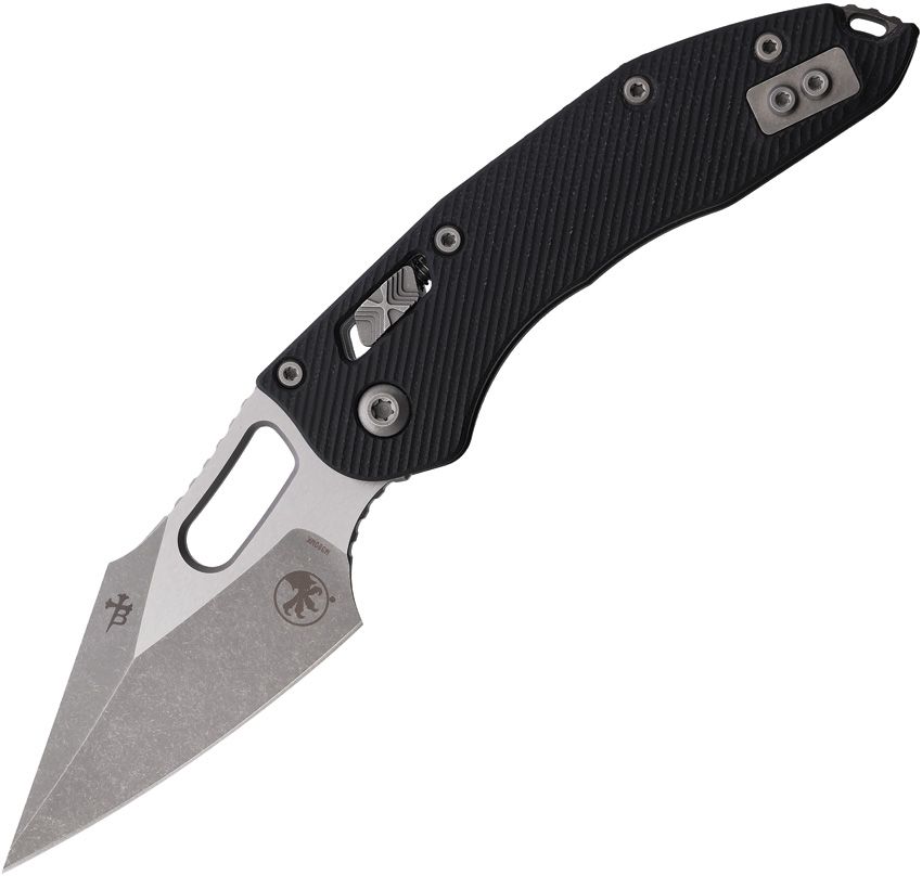 Microtech Stitch Ram-Lok 3.7" M390MK Apocalyptic Black Fluted G10 Folding Knife