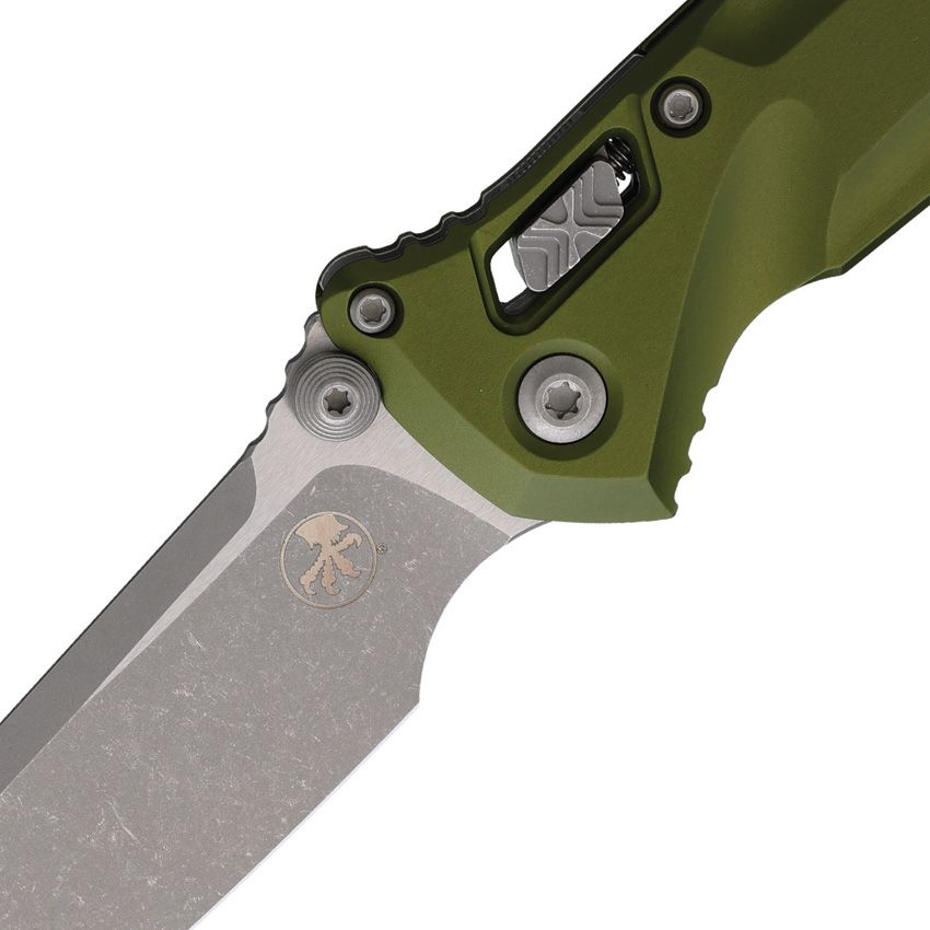 Microtech SOCOM Ram-Lock S/E 3.8" M390MK Apocalyptic OD Green Aluminium Folding Knife